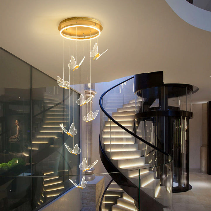 Loft Dining Room Revolving Chandelier